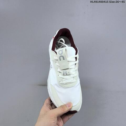 On Running THE ROGER Wildcard Cloud Tec White Off White Maroon EU 36-45 Running Shoe Running Sneakers - Unisex (BS-69607)