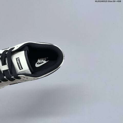 Nike Dunk SB Low Supreme Off White Black EU 36-45 Skate Shoe - Unisex (BS-60142)