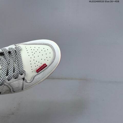 Jordan Air Jordan 1 Low White Black Red EU 36 45 Basketball - Unisex (BS-65909)
