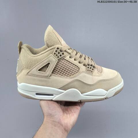 Jordan Air Jordan 4 Retro Beige Taupe White 36 48 5 Basketball - Unisex (BS-67142)