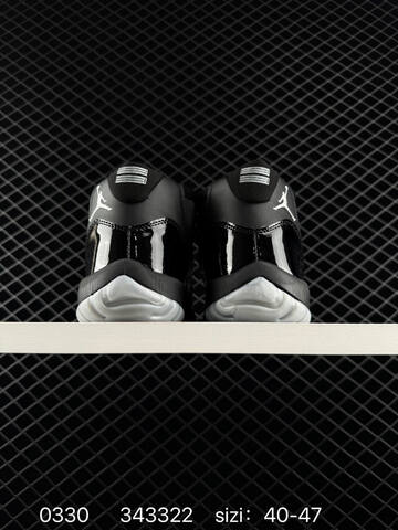Jordan Air Jordan 11 Retro Black Silver White EU 40-47 Basketball Shoe - Men s BS-79580