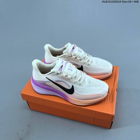 Nike Air Zoom Pegasus 42 Cream Purple Peach Black EU 36-40 Running Shoe - Unisex (BS-68079)