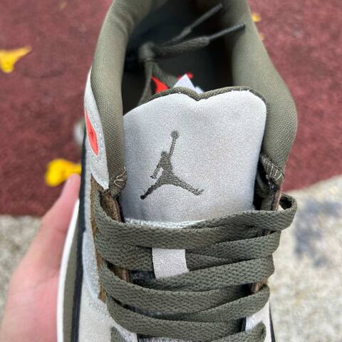 Jordan Flight Court SP HF3255 301 White Olive Brown Grey EUR 41 Sneaker - Men's (BS-87242)