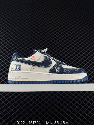 Nike Air Force 1 Low White Blue Denim EU 35-45 Lifestyle - Unisex (BS-73026)