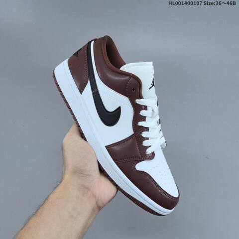 Jordan Air Jordan 1 Low White Brown Black EU 36-46 Basketball - Unisex (BS-67072)