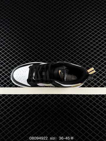 Nike Dunk Low Black White Metallic Gold Metallic Silver EU 36-45 Skate - Unisex (BS-69870)
