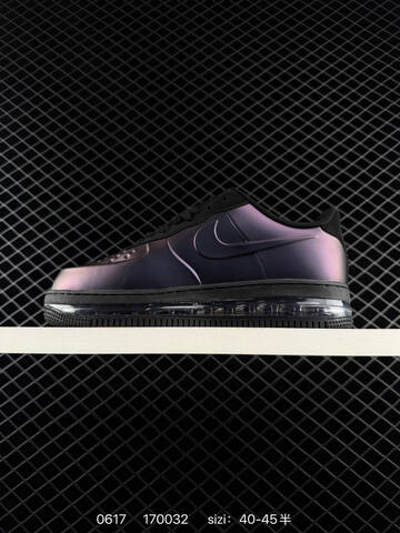 Nike Air Force 1 Low Air Max Iridescent Purple Black Clear EU 40-45 Sneaker - Men's (BS-70718)