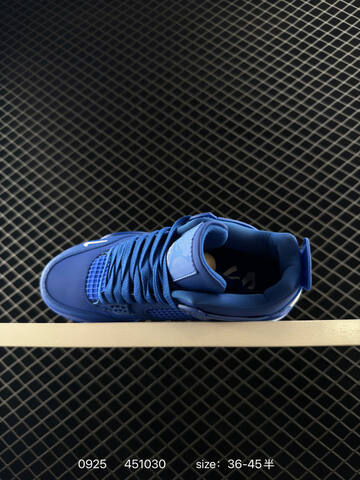 Jordan Air Jordan 4 Nigel Sylvester Brick By Brick Royal Blue White EU 36-45 Basketball Shoe - Unisex (BS-80636)