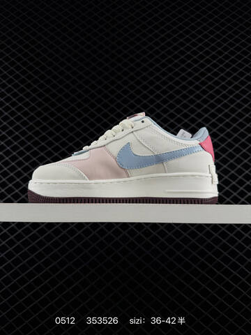 Nike Air Force 1 07 Sail Light Blue Pink Red Dark Brown EU 36-42 Lifestyle - Unisex (BS-71516)