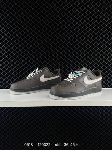 Nike Air Force 1 07 Low Dark Brown Light Blue White EU 36-45 Lifestyle - Unisex (BS-71375)