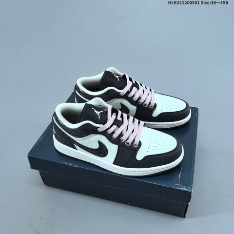 Jordan Air Jordan 1 Low White Black EU 36-45 Basketball - Unisex (BS-66061)