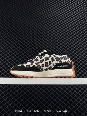 New Balance 327 Black White Brown Leopard Gum EU 36-45 Sneaker - Unisex (BS-82628)