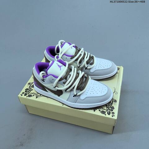 Jordan Air Jordan 1 Low Brown Black White EU 36-46 Lifestyle - Unisex (BS-65906)