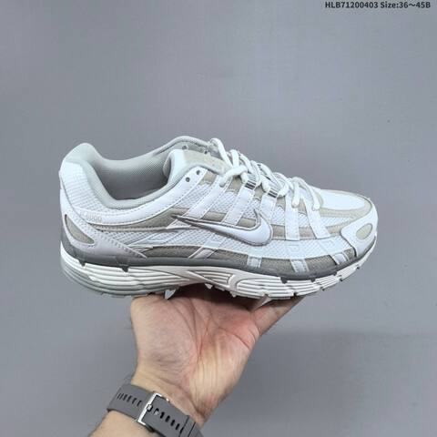 Nike P-6000 Black White Light Gray EU 36-45 Running Shoe - Unisex BS-60962