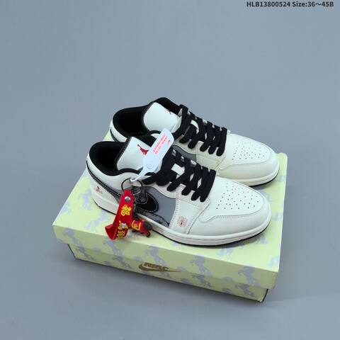 Nike Air Jordan 1 Low White Navy Red Gold EU 36-45 Lifestyle - Unisex (BS-65889)