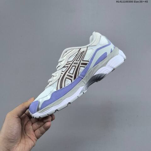 Asics GEL-NYC White Purple Brown Silver EU 36-45 Running Shoe Running Sneakers - Unisex (BS-69012)