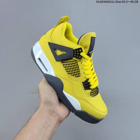 Air Jordan 4 Retro Tour Yellow AIR JORDAN 4 Aj4 Lifestyle BS-66566