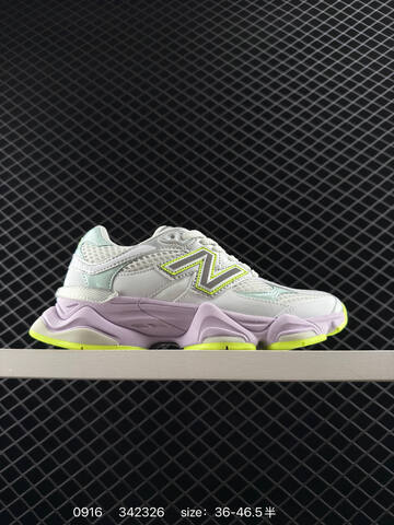 New Balance 9060 White Silver Purple Neon Green EU 36-46 5 Sneaker Unisex BS-82814