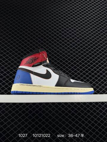 Jordan Air Jordan 1 Retro High OG Black White Red Blue Cream EU 36-47 Basketball Shoe - Unisex (BS-80428)