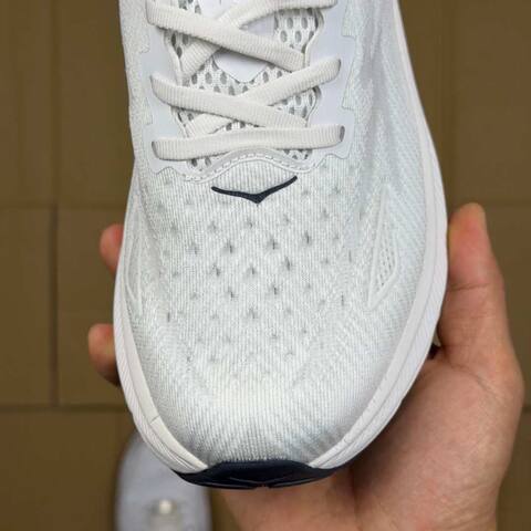 HOKA ONE ONE Clifton 9 White Black Pale Yellow Running Shoe Running Sneakers (BS-86872)