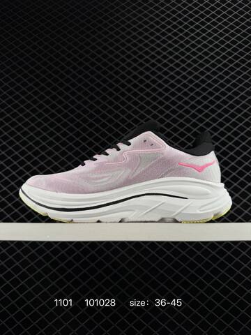 HOKA ONE ONE Clifton 10 Light Pink Black White Yellow EU 36-45 Running Shoe Running Sneakers Unisex BS-86399