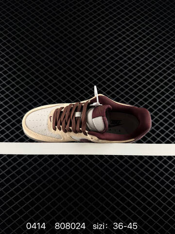 Nike Air Force 1 07 Beige Light Grey Dark Burgundy Gum Brown EU 36-45 Lifestyle - Unisex (BS-72105)