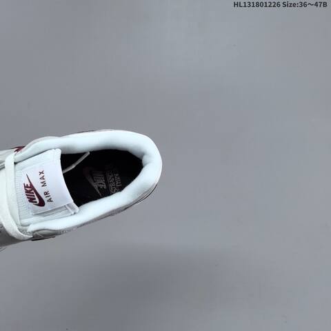 Nike Air Max 1 White Grey Burgundy EU 36-47 Sneaker - Unisex BS-62404