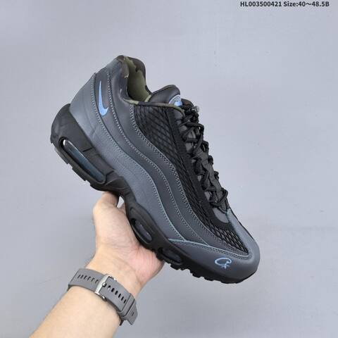 Nike Air Max 95 Corteiz Les Bleus Black Dark Grey Light Blue Olive Green EU 40-48 5 Sneaker - Men s BS-60599