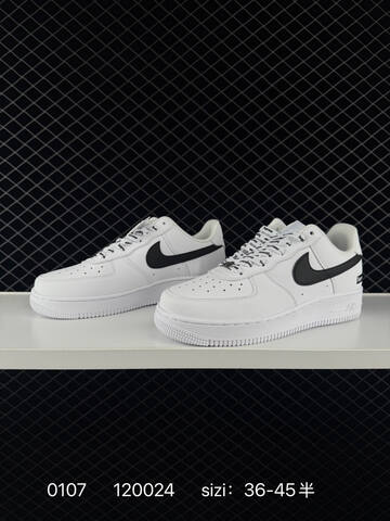 Nike Air Force 1 07 White Black EU 36-45 5 Lifestyle - Unisex (BS-73265)