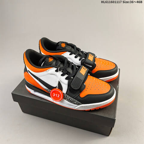 Jordan Air Jordan Legacy 312 Low Black White Orange 36 46 Lifestyle - Unisex (BS-63556)