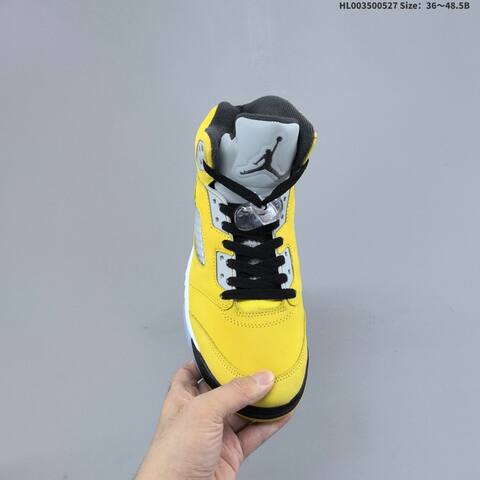 Jordan Air Jordan 5 Retro Tokyo T23 Yellow Black Grey White EU 36-48 5 Basketball - Unisex (BS-65855)