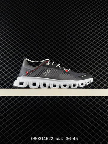 On Running Cloud 6 Coast Black Grey White Red EU 36-45 Running Shoe Running Sneakers - Unisex BS-84943