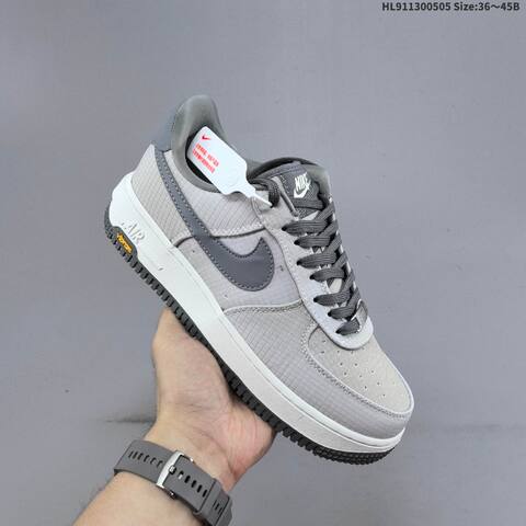 Nike Air Force 1 07 Light Grey Dark Grey White Black EU 36-45 Sneaker - Unisex BS-60503