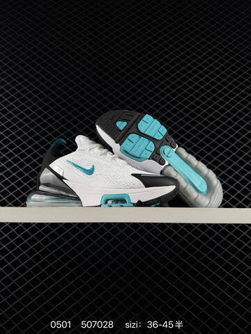 Nike Air Max 270 Flyknit White Black Teal EU 36-45 Running - Unisex (BS-71741)
