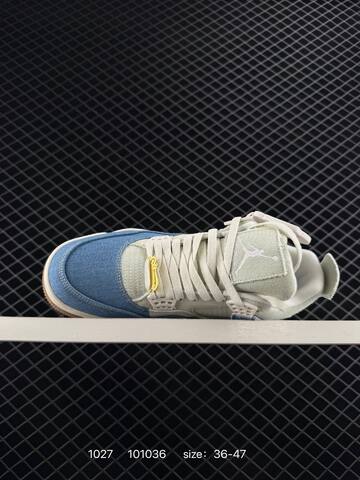 Jordan Air Jordan 4 Retro Light Blue Off White Gum Brown EU 36-47 Basketball Shoe - Unisex BS-80425
