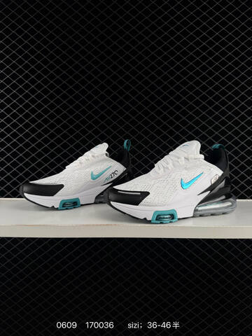 Nike Air Max 270 White Black Teal Clear EU 36-46 Running - Unisex BS-70874