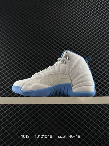 Jordan Air Jordan 12 Retro White Red Black EU 40-48 Basketball Shoe - Men's (BS-80490)