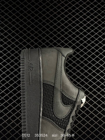 Nike Air Force 1 07 Low Black Silver White EU 36-45 Lifestyle - Unisex (BS-71514)