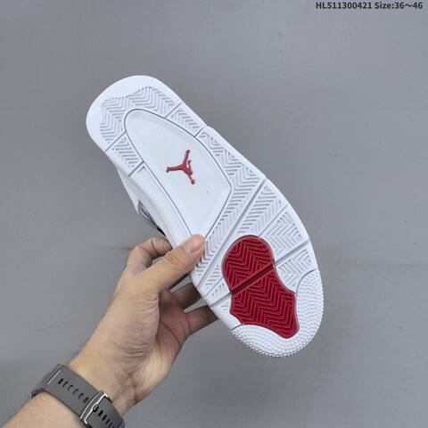 Jordan Air Jordan 4 Retro CT8527-112 White Red EU 36-46 Basketball - Unisex (BS-66093)