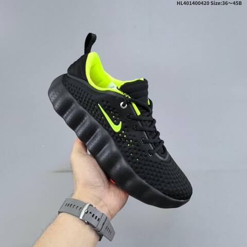 Nike Mind 002 HQ4308-003 Black Neon Green EU 36-45 Running Shoe - Unisex BS-60636