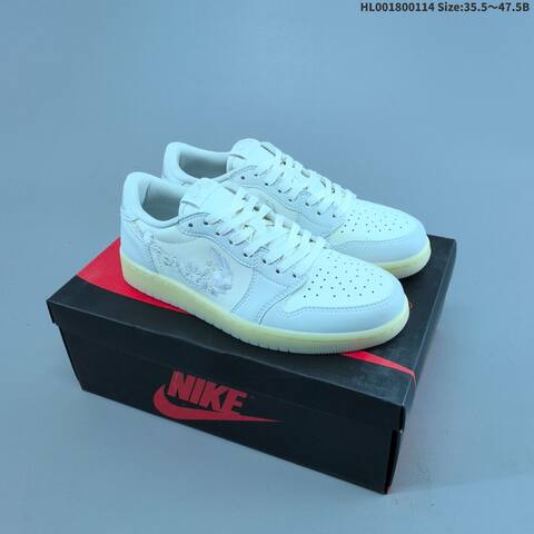 Nike Air Jordan 1 Low OG White Cream 35 5 47 5 Casual - Unisex (BS-66977)