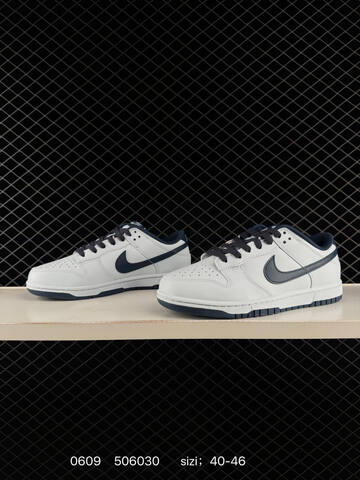 Nike Dunk SB Low White Dark Navy 40-46 Skate - Men s BS-70883