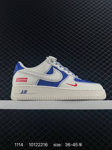 Nike Stussy x Nike Air Force 1 07 Low Grey Black White 36-45 Lifestyle - Unisex (BS-74205)