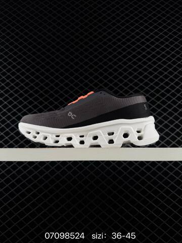On Running Cloudmonster 3 Dark Grey White Orange Black EU 36-45 Running Shoe Running Sneakers - Unisex (BS-85063)