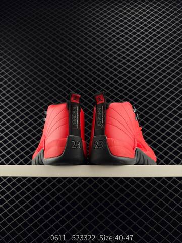 Jordan Air Jordan 12 Retro Red Black EU 40-47 Basketball Shoe - Men s BS-81224