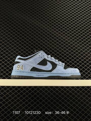 Nike SB Dunk Low Pro OG Supreme Purple Gray Black EU 36-46 5 Skate - Unisex (BS-74326)