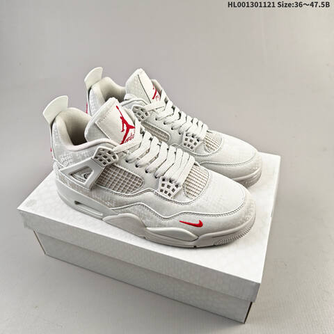Jordan Air Jordan 4 OG BIKE AIR White Red EU 36-47 5 Basketball - Unisex (BS-63358)