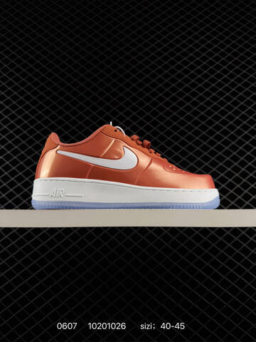 Nike Air Force 1 07 LV8 Black Silver White Orange 40-45 Lifestyle - Men's (BS-70928)