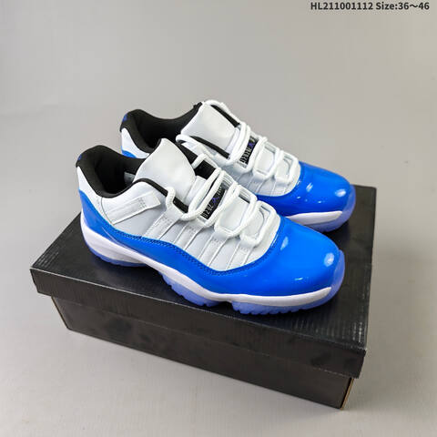 Jordan Air Jordan 11 Retro Low Concord White Black Blue EU 36-46 Basketball - Unisex (BS-63846)