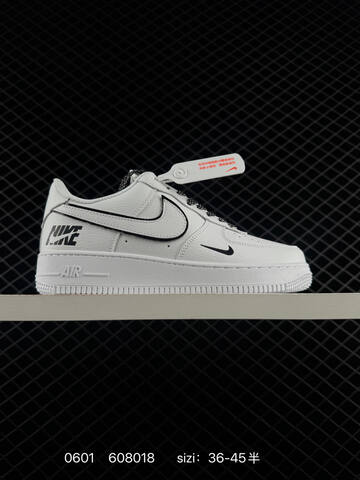 Nike Air Force 1 07 Low Black White Sail Light Blue Gum EU 36-45 Casual - Unisex (BS-71047)